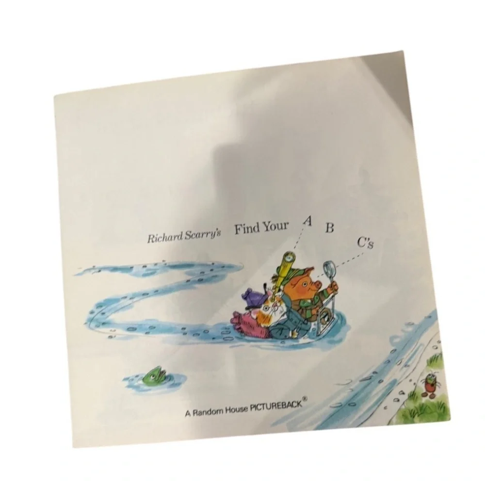 RICHARD SCARRY’s Find Your ABCs Book Kids busytown books cartoon nursery baby